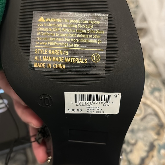 Studded Black Ankle Boots - Picture 5 of 8